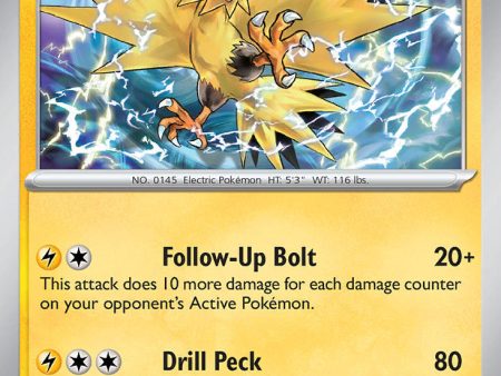 Zapdos (157) [Scarlet & Violet: Black Star Promos] For Sale