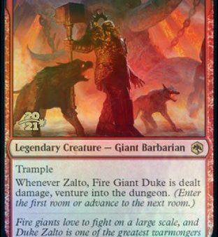 Zalto, Fire Giant Duke [Dungeons & Dragons: Adventures in the Forgotten Realms Prerelease Promos] For Sale