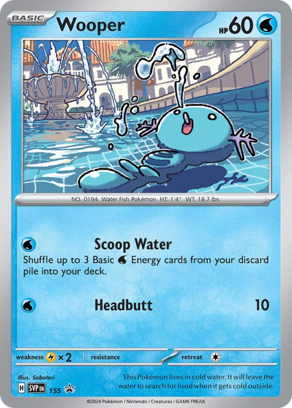 Wooper (155) [Scarlet & Violet: Black Star Promos] Cheap