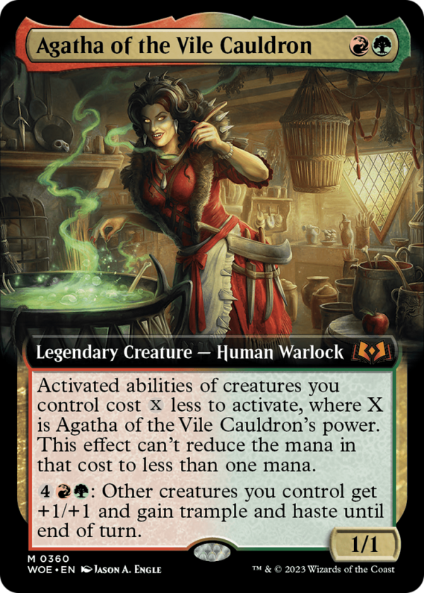 Agatha of the Vile Cauldron (Extended Art) [Wilds of Eldraine] Sale