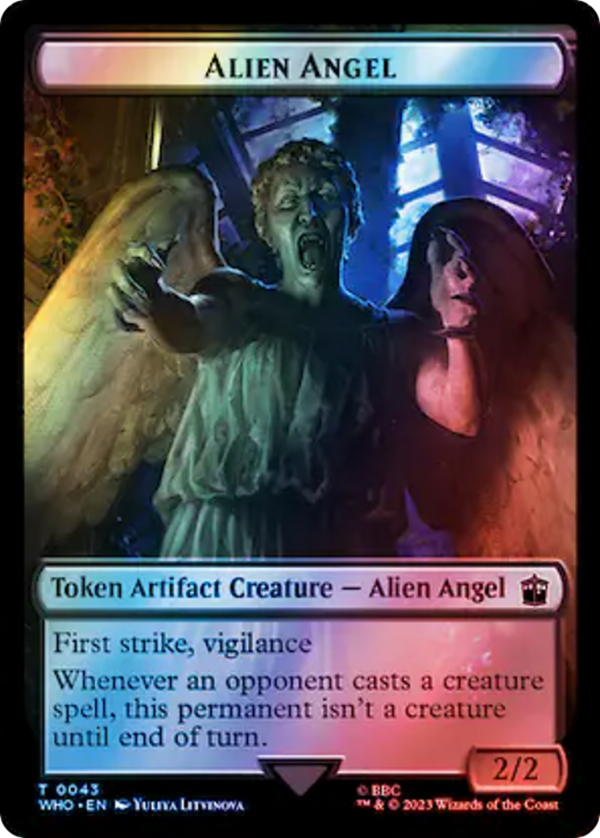 Alien Angel    Treasure (0063) Double-Sided Token (Surge Foil) [Doctor Who Tokens] Online Hot Sale