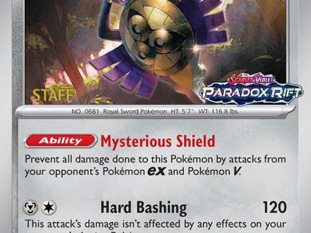 Aegislash (060) (Staff Prerelease Promo) [Scarlet & Violet: Black Star Promos] Sale