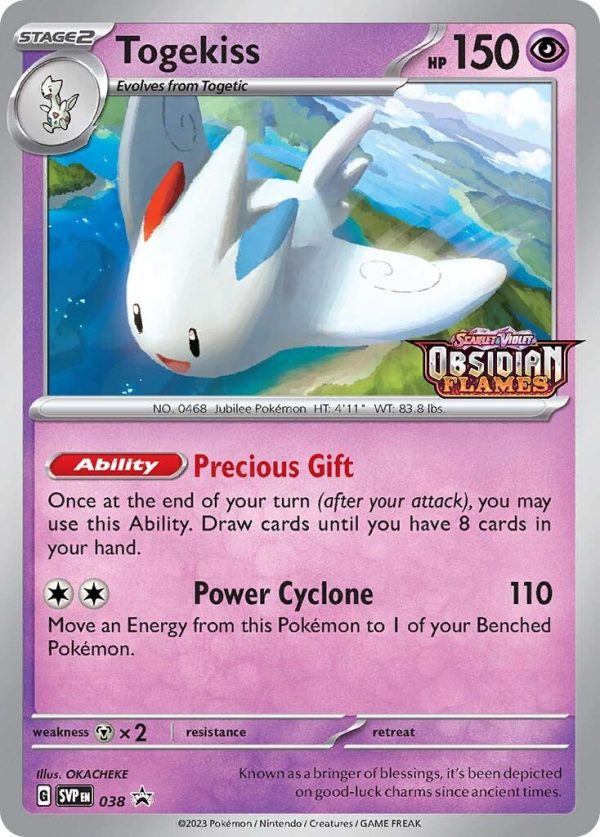 Togekiss (038) (Stamped) [Scarlet & Violet: Black Star Promos] Online Hot Sale