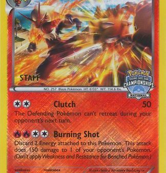 Blaziken (14 111) (Staff National Championship Promo) [XY: Furious Fists] on Sale