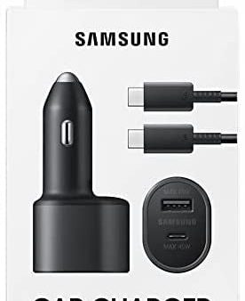 SAMSUNG SUPER FAST DUAL CAR CHARGER port 45w & 15w Cheap